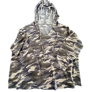 Maurice's Camouflage Hooded Shirt Size 2